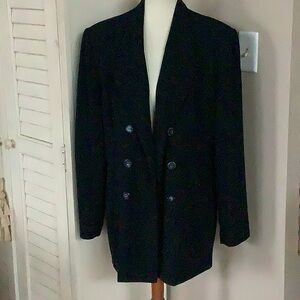 Adolfo Atelier Navy Blazer